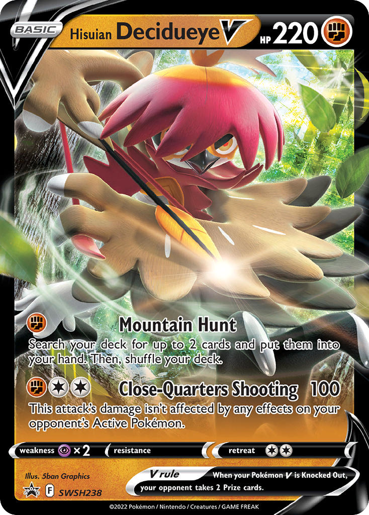 Sword & Shield Promo’s Hisuian Decidueye V #238